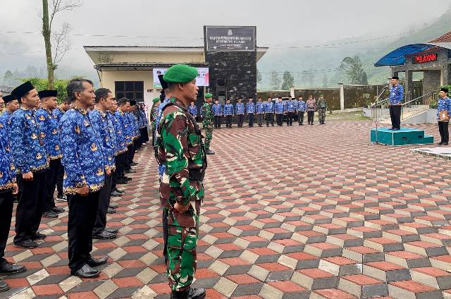 Semangat Persatuan Warnai Upacara Hari Sumpah Pemuda di Kecamatan Kejajar